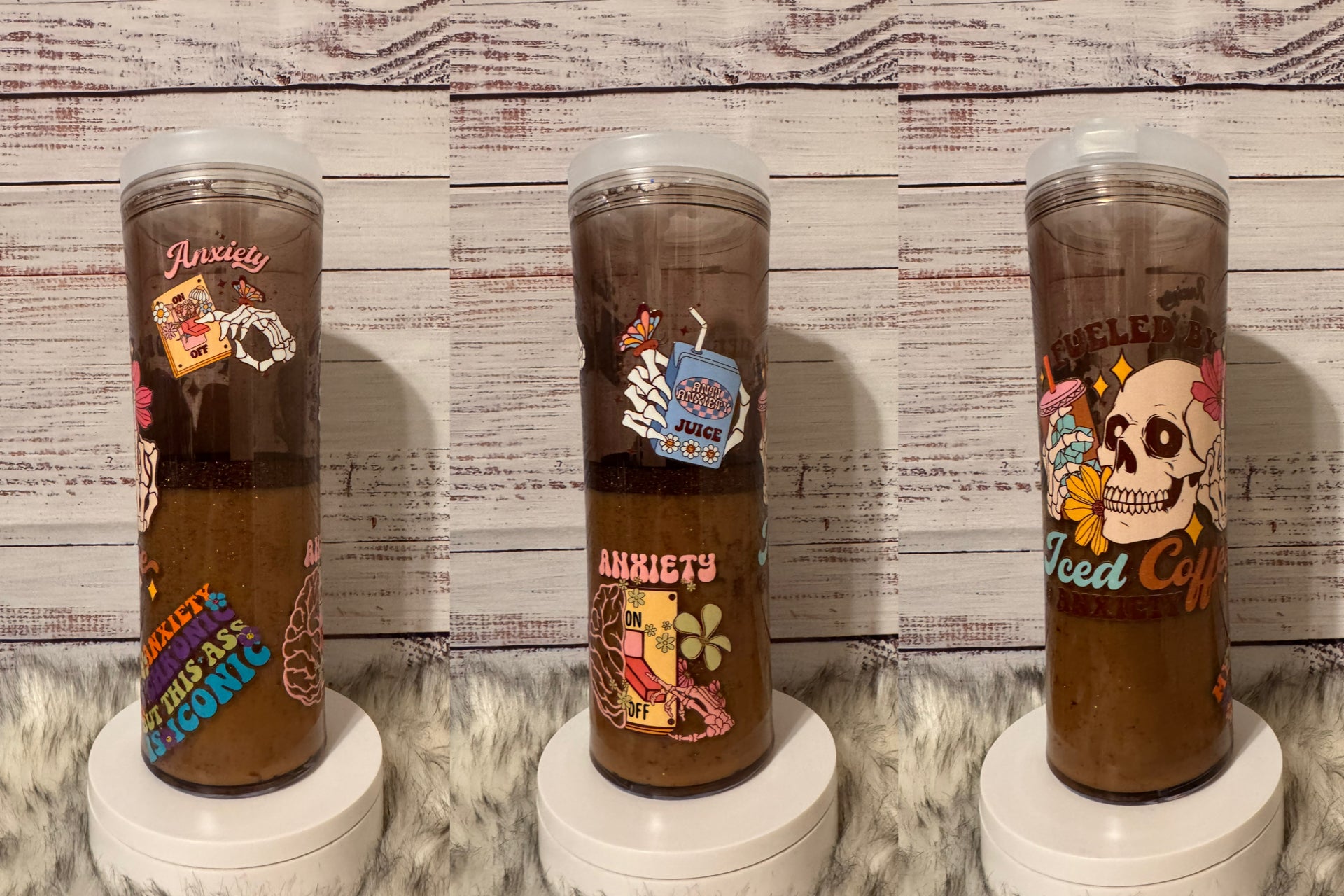 20oz Acrylic Bottle Coffee Lava Anxiety
